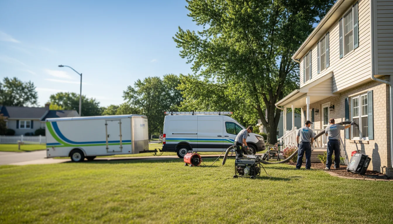 Flooded Basement Restoration And Cleanup With Repair in Wheatfield, IN near me